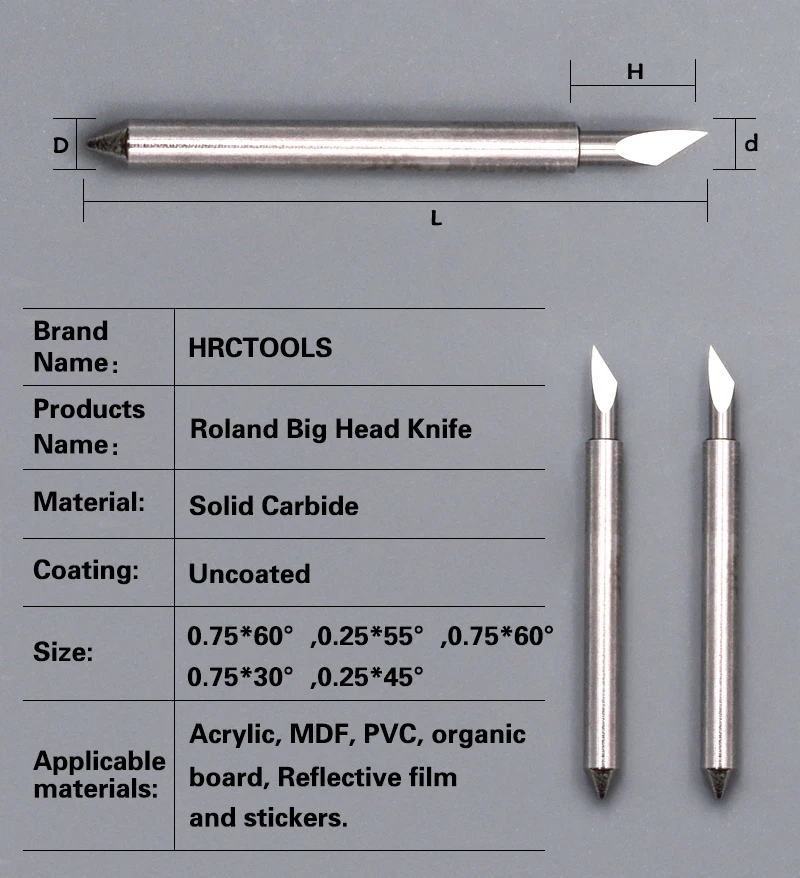 Big Roland cutting Blade Plotter Heat Transfer sticker cutting Blades Vinyl Cutter Knife for Big Roland Plotter