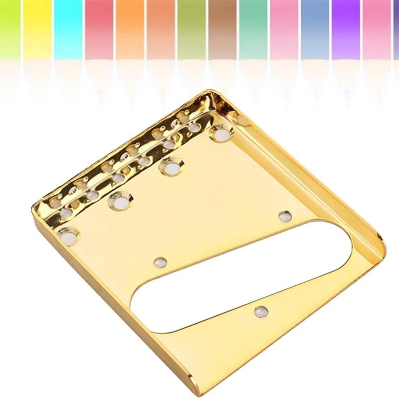 Top Loader Guitar Bridge Plate For Electric Guitar Pickup Replacement Parts Accessories (Gold)85.5Mm