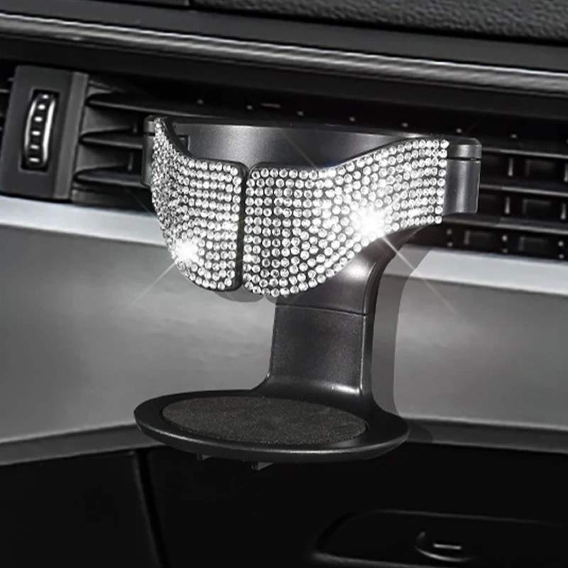 Bling Bling Rhinestone Car Air Vent Outlet Car Cup Holder Multi-Function Water Cup Drink Bottle Bracket car Accessories Interior