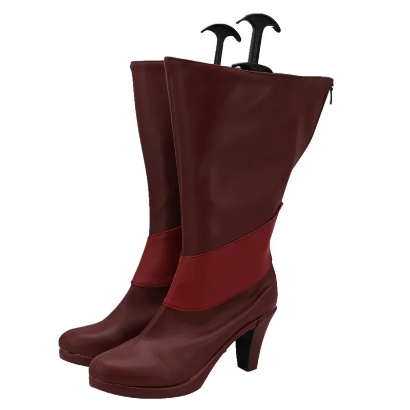 Alastor-Botas Largas para Cosplay, zapatos de disfraz de Hotel de dibujos animados, calzado para adultos, mujeres y hombres, accesorios de disfraz de juego de rol, accesorios de Halloween