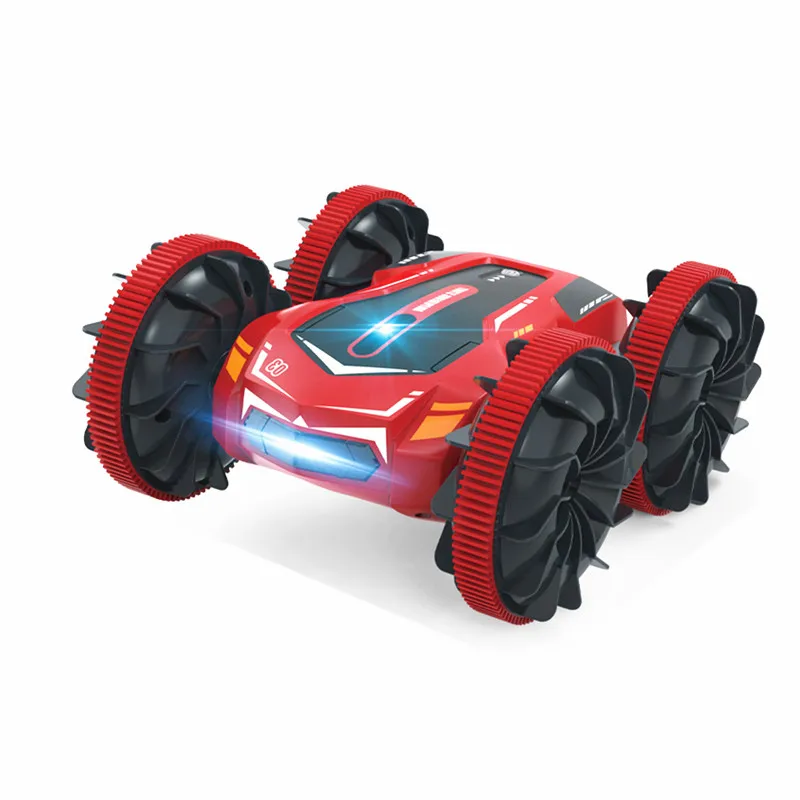 Amphibious Stunt Remote Control Vehicle New Technology 2.4G RC Vehicle Double Sided Rolling Driving Children's Electric Toys