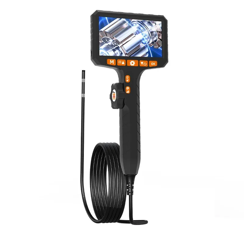 Industrial Flexible 360 Degree Steering Endoscope HD Camera Lens Handheld Portable Inspection Borescope for Pipe Plumbing Sewer