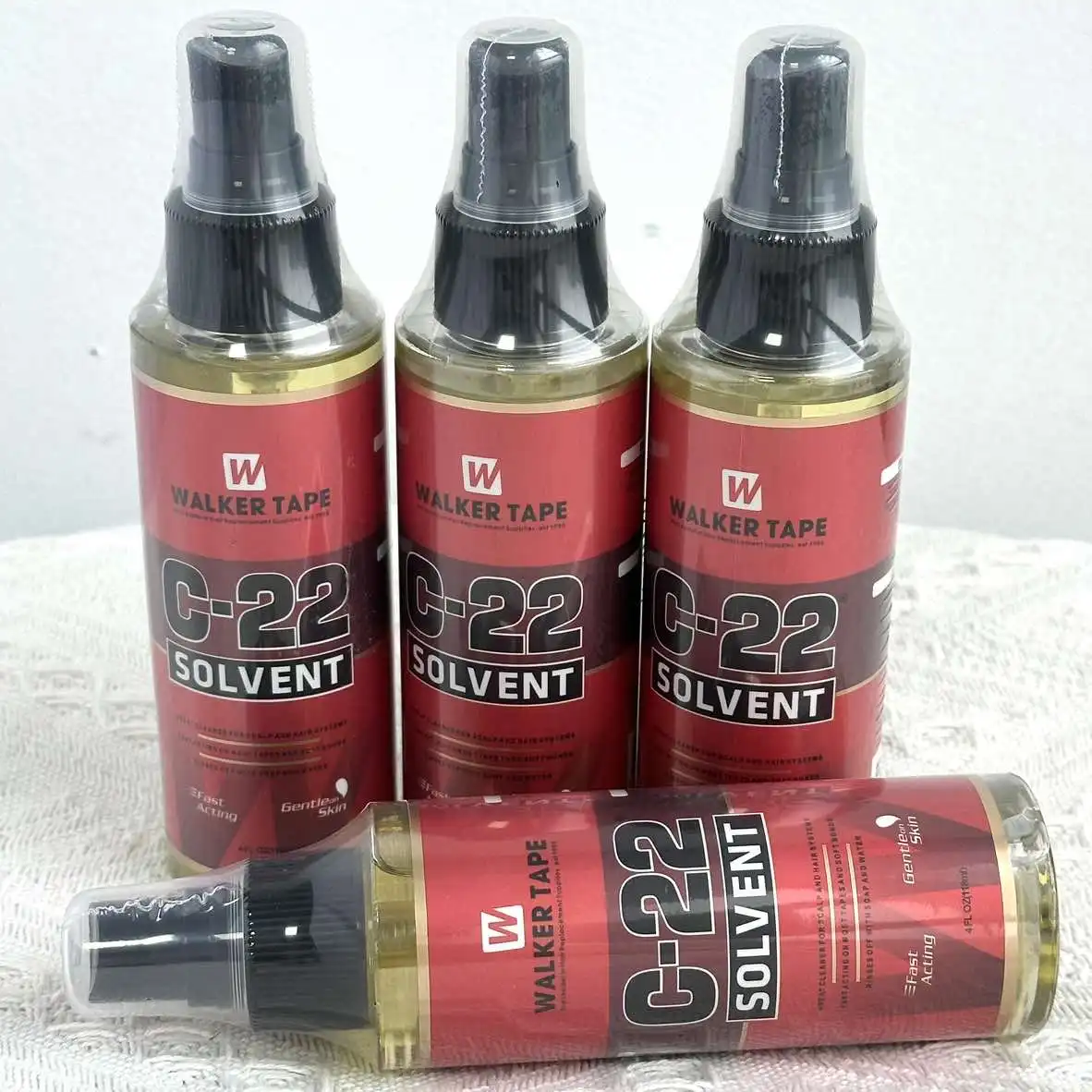 118ml C22 ウォーカーテープ ウルトラホールドヘアシステム接着剤、接着剤溶解、接着剤リムーバー、ほとんどのテープに即効性のあるヘアシステム