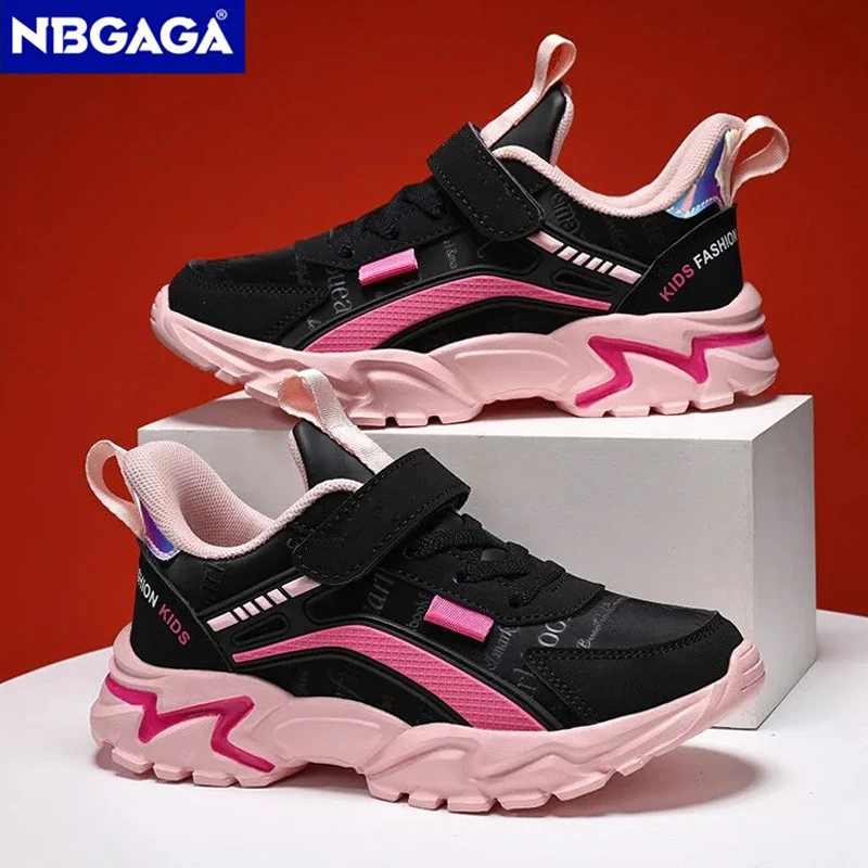 

Кроссовки для девочек, модные нескользящие повседневные кроссовки на плоской подошве для студентов, детская уличная спортивная прогулочная обувь, размер 28-39