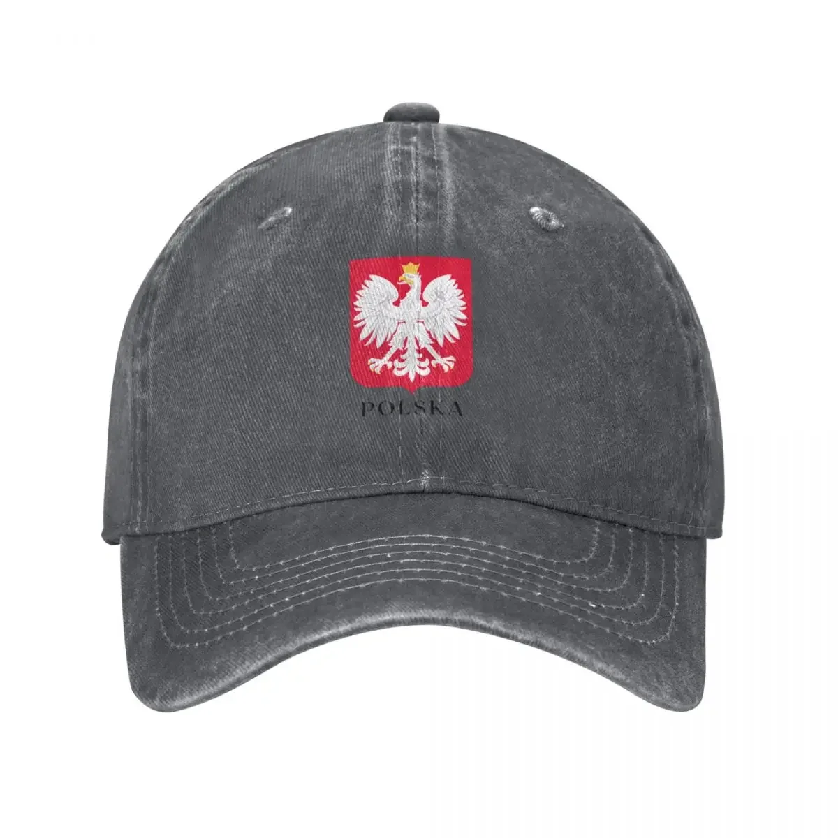 

Polish White Eagle Emblem Red and White Baseball Cap Horse Hat Unique hats For Man Women's