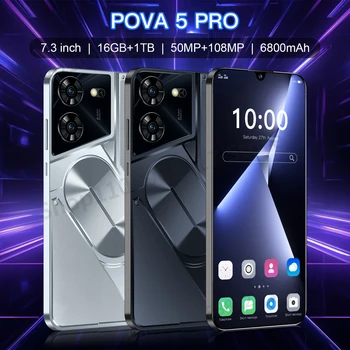 Original Global Version Pova 5 Pro Smartphone Dimensity 9300 16GB+1TB 6800mAh 4G/5G Cellphone Android Mobile Phone NFC celular