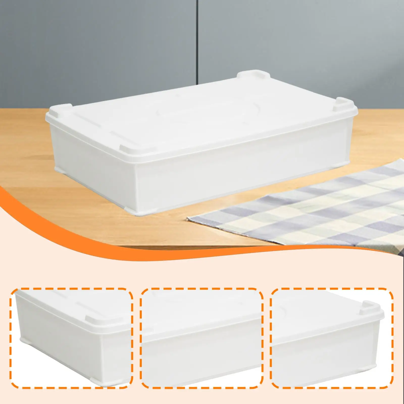 Versatile Dough Proofing Box with Lid Thicken HDPP Food Storage for Home Bakery and Kitchen
