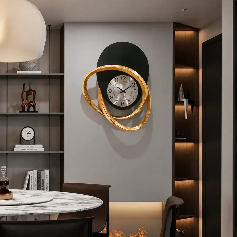 Wrought Iron Arc Retro Fake Window Decorative Mirror Luxury Living Room Home Wall Hanging Pendant