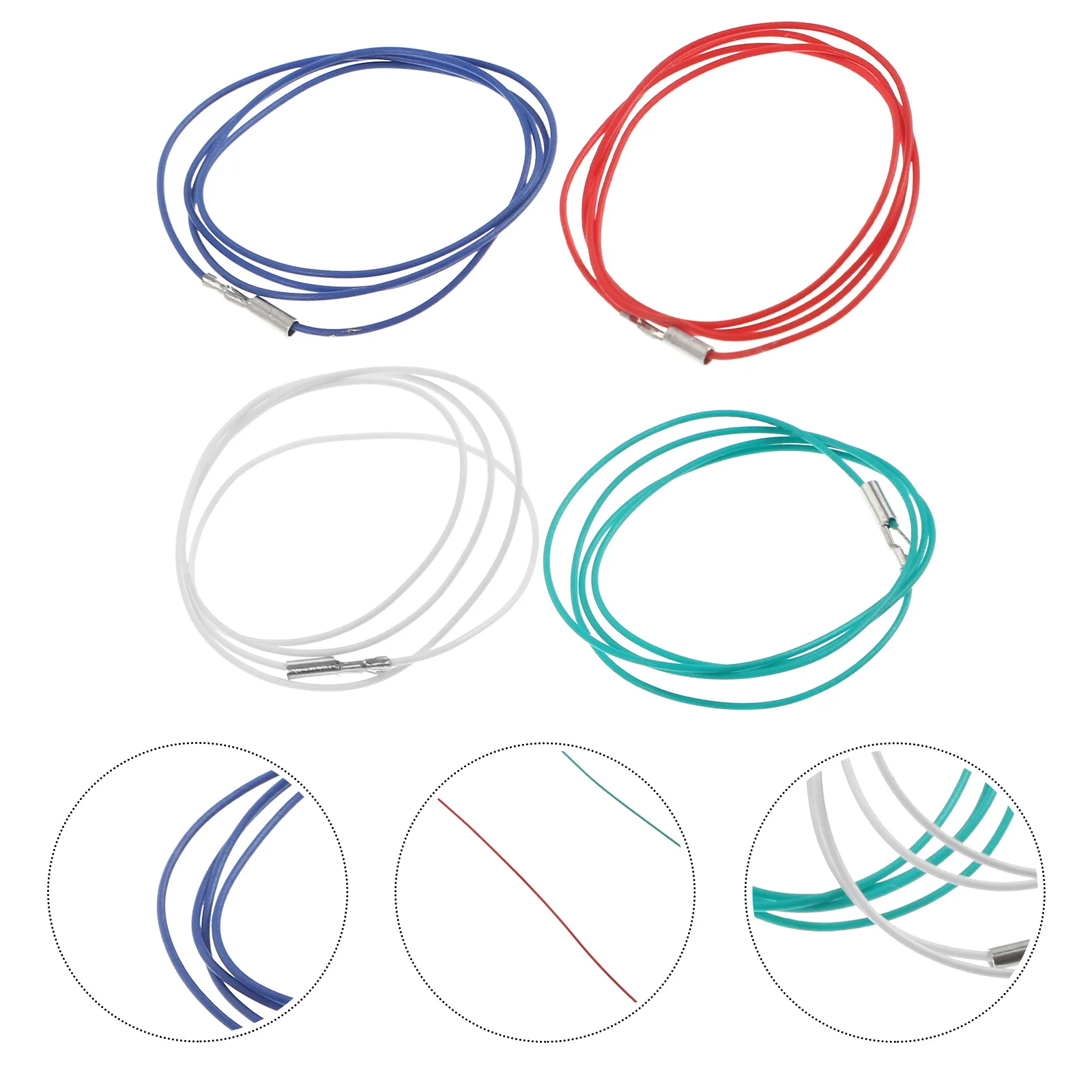 

4pcs Phono Wires Stereo Cable Leads Copper Stable Replacement Headshell Lead Wire Durable Insulated Audio Cord Multi Use