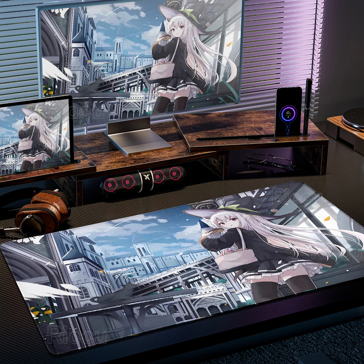 HD XXL Wandering Witch Elaina Gaming Style Mouse Pads Aesthetics Anti-Slip Rubber Computer Keyboard Lock-Edge Mats Free Shipping