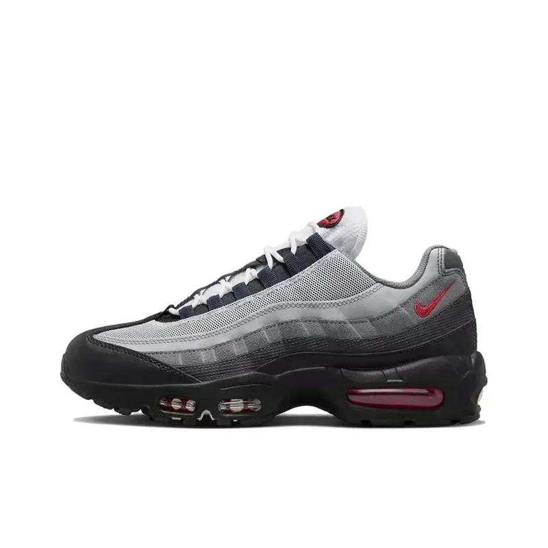 

Nike Air Max 95 Track Red Smoke Grey Air Cushion Casual Retro Men Women Running Shoes Athletic Trainers Men CI3705-001