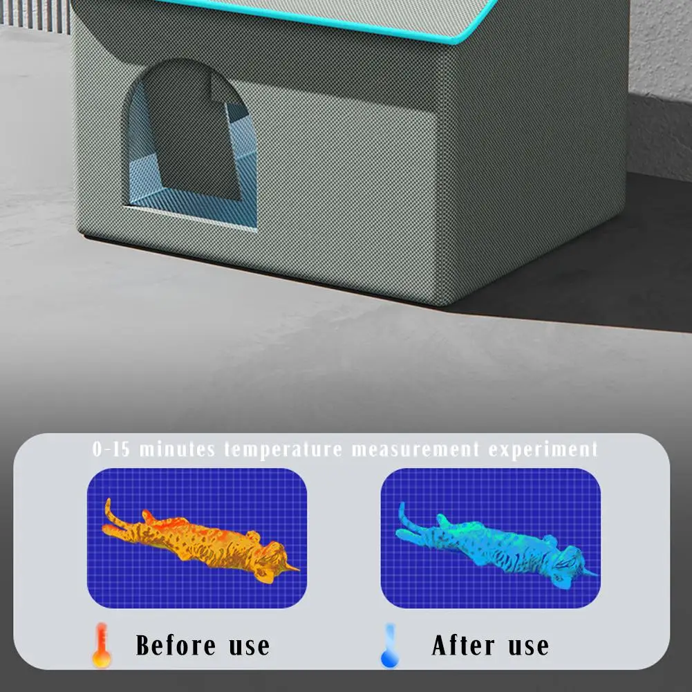 Zewnętrzny domek dla psa Łóżko dla kota Letni lód Łóżko chłodzące Dom chłodzący dla zwierząt Odporny na warunki atmosferyczne Zdejmowany Wytrzymały