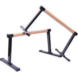 Gym Fitness Parallel Bars Wooden Steel Push Up Handstand Rod Bracket Rack Weight Muscle Training Grip Handle Exercise Equipment