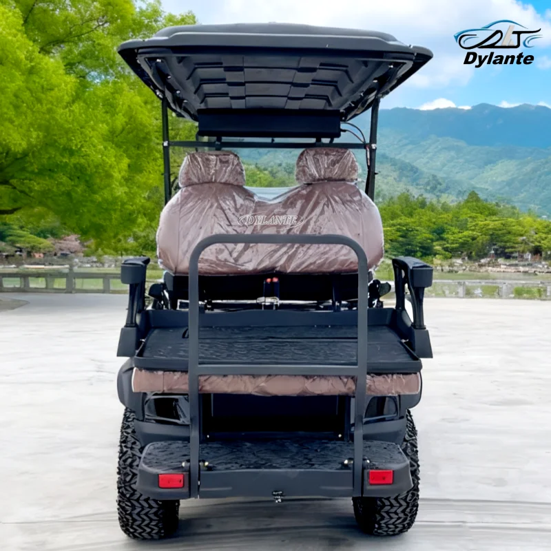 

Новый дизайн, 4-местная тележка для гольфа, уличная легальная электрическая тележка для гольфа с одобренным CE, литиевая внедорожная клубная тележка для гольфа