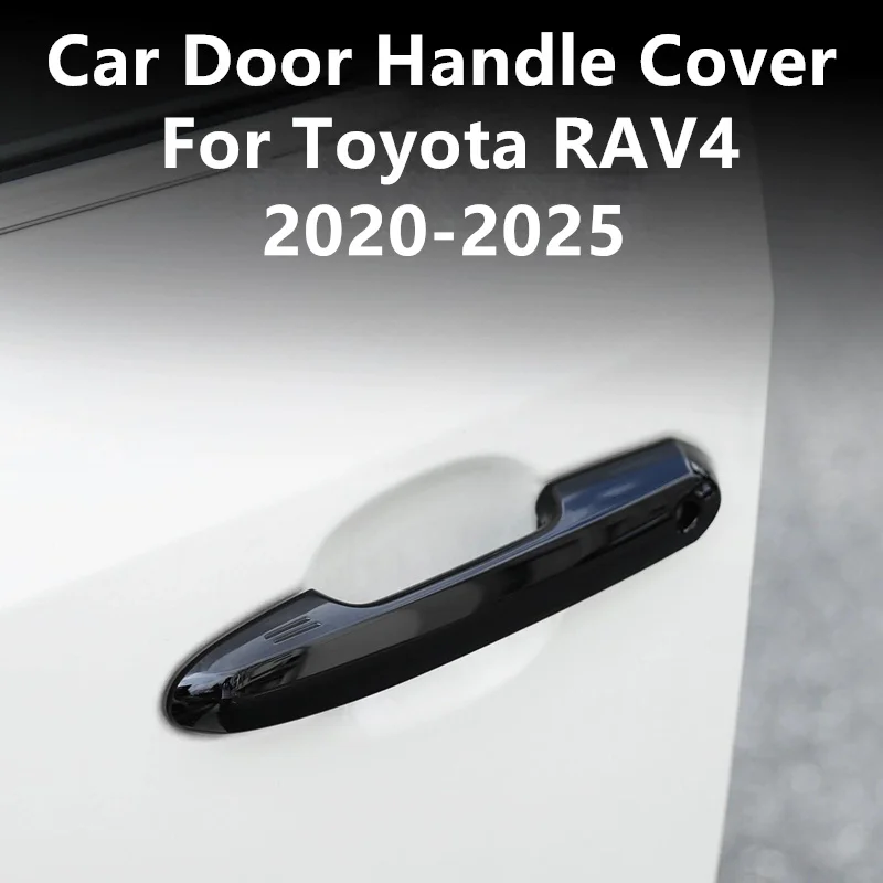 

For Toyota RAV4 2020-2025 4pcs Car Door Handle Cover Carbon fiber pattern protector Exterior Door Handle anti-scratch cover