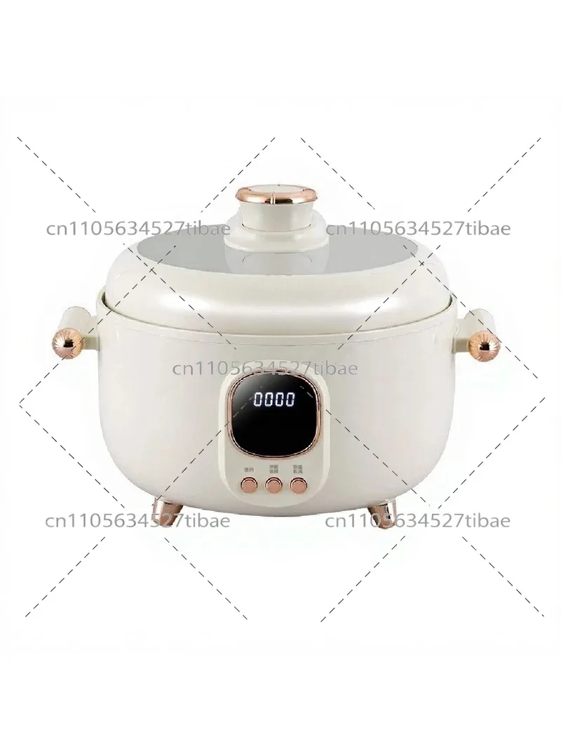 Large Capacity Electric Pressure Cooker Ceramic Glaze Inner Pot with Steaming Tray Household High Pressure Cooker