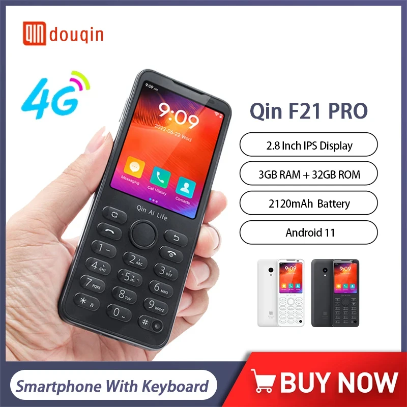 qin f21 pro smart touch screen telefone 28 android 11 3gb mais 32gb 2120mah 5mp smartphones baratos com teclado mini smartphone 01