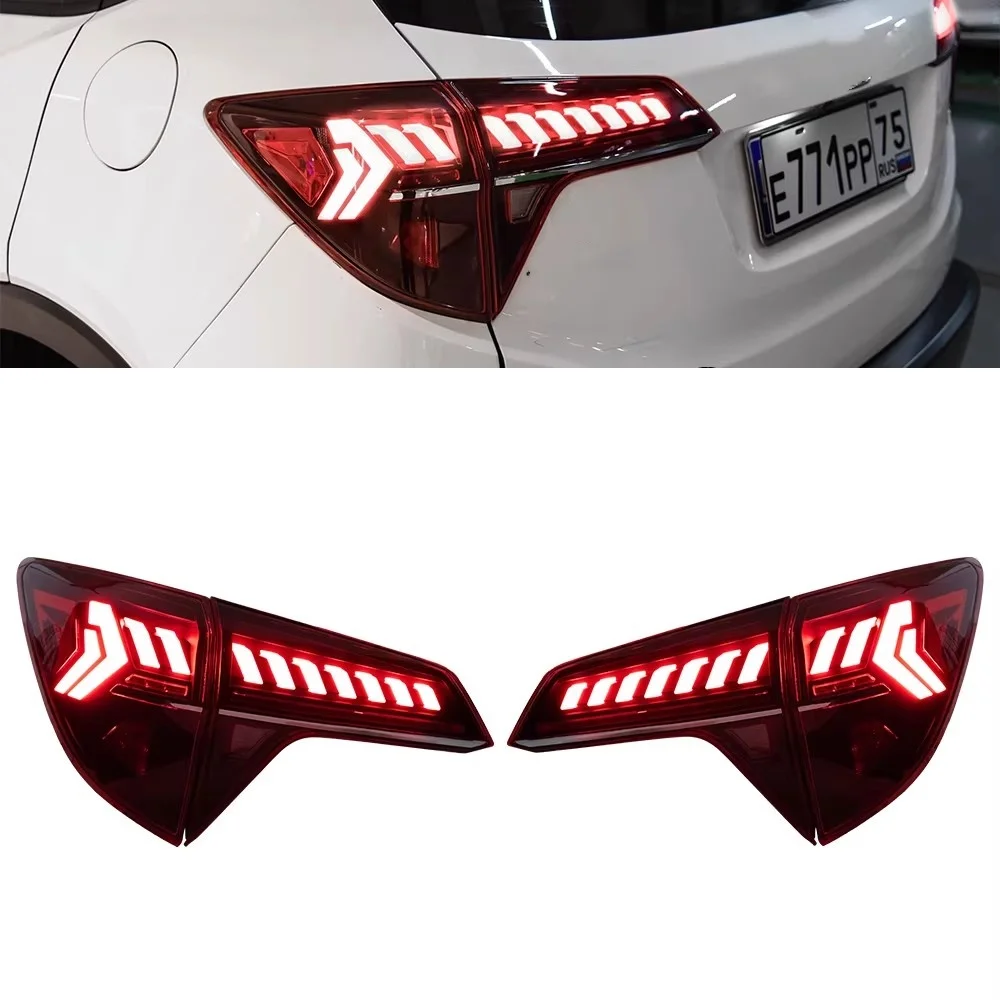 

Автомобильный светодиодный задний фонарь для Honda HRV HR-V Vezel 2015-2022 задний фонарь стоп-сигнал указатель поворота