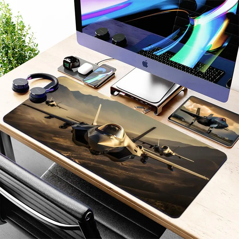 F35 Lightning Airplane Mousepad Mouse Mat Rug Accessories Office Pad XXL Gaming Gamer Laptop PC Large Wireless Keyboard Game Big