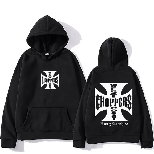 Sudadera con capucha Paul Walker West Coast Choppers para hombre y mujer, Top de moda de gran tamaño, ropa de hip hop, sudadera vintage de manga larga de lana