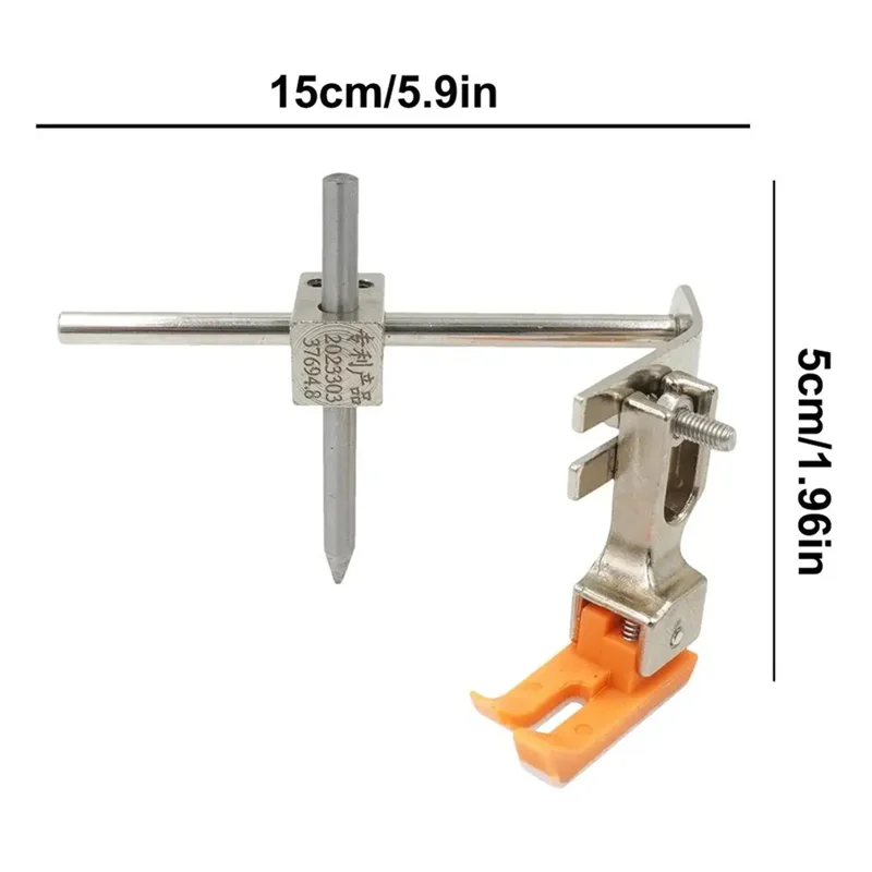 COFA-Round Sewing Attachment Sewing Machine Circular Turning Auxiliary Tool Alloy Easy To Use Sewing Circular Attachments For