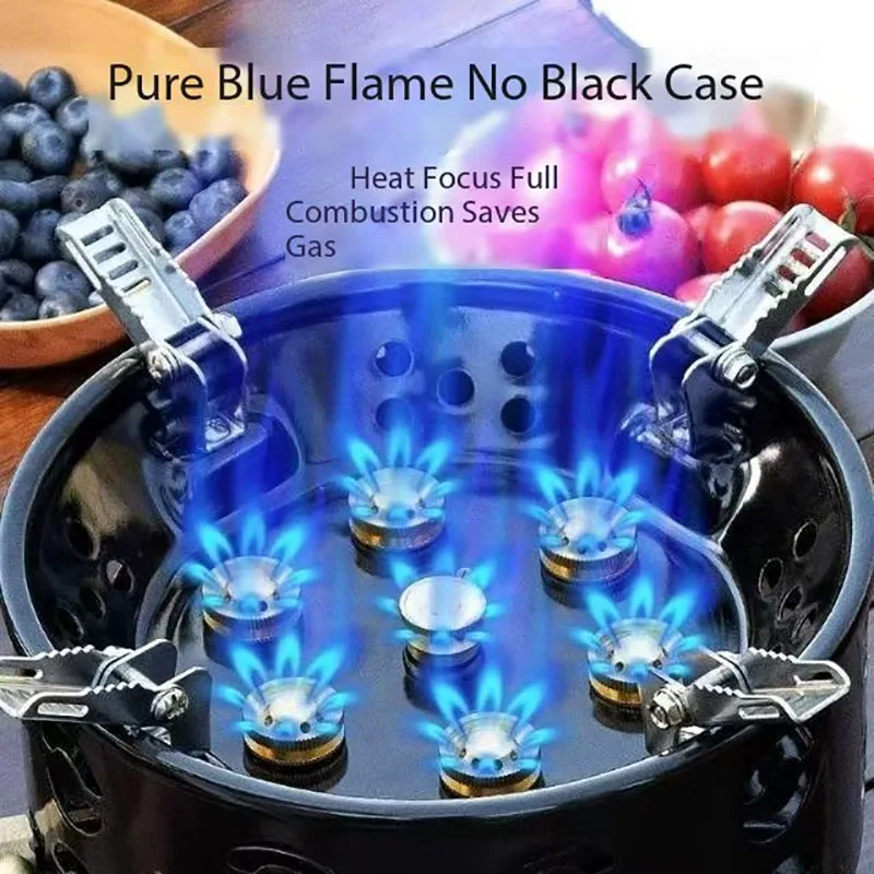 Outdoor Stove Seven Star Fierce Stove Cookout Camping Equipment Camping Portable Car Stove Set