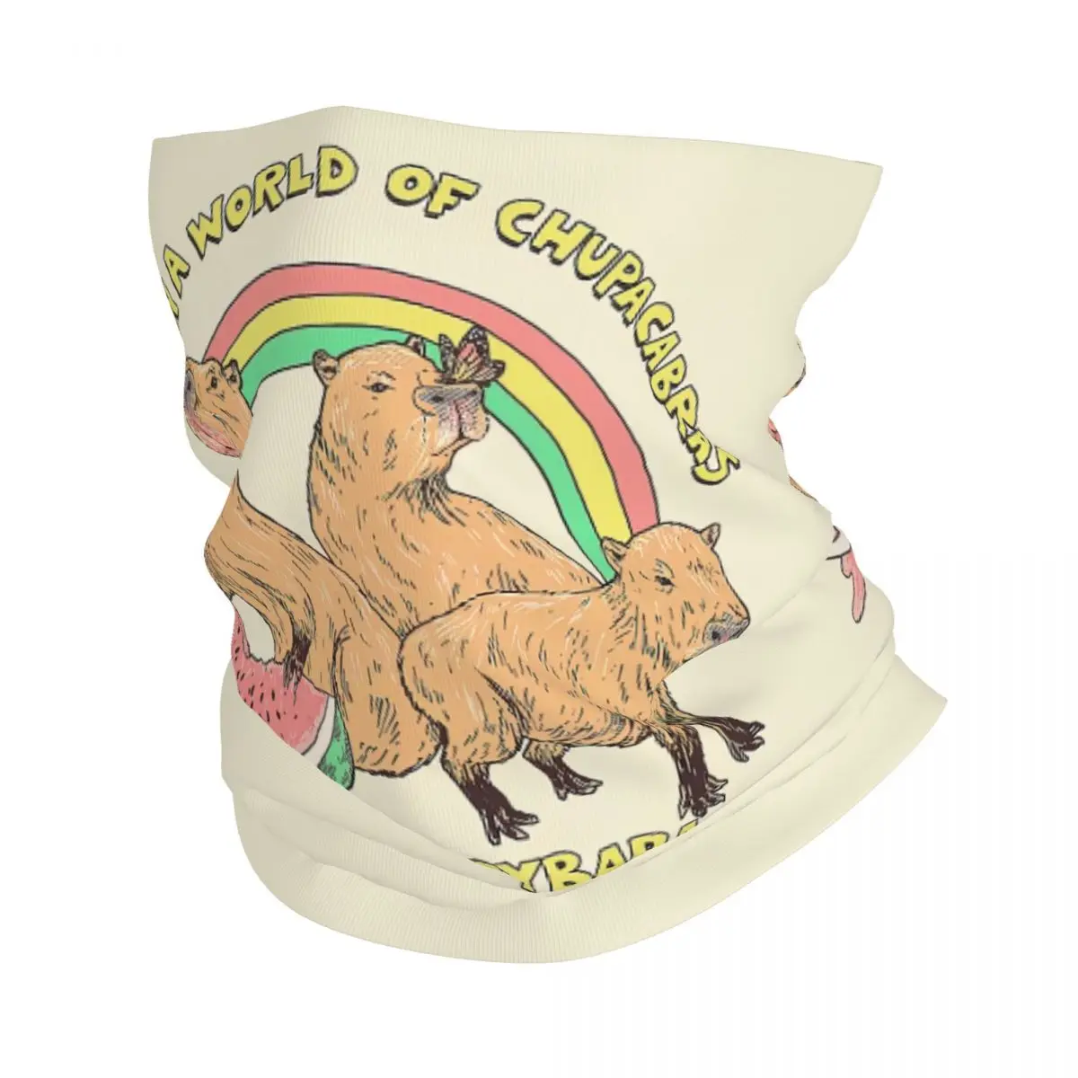 Be A Capybara Bandana Neck Gaiter Windproof Face Scarf Cover Men Women Cute Giant Cavy Headwear Tube Balaclava