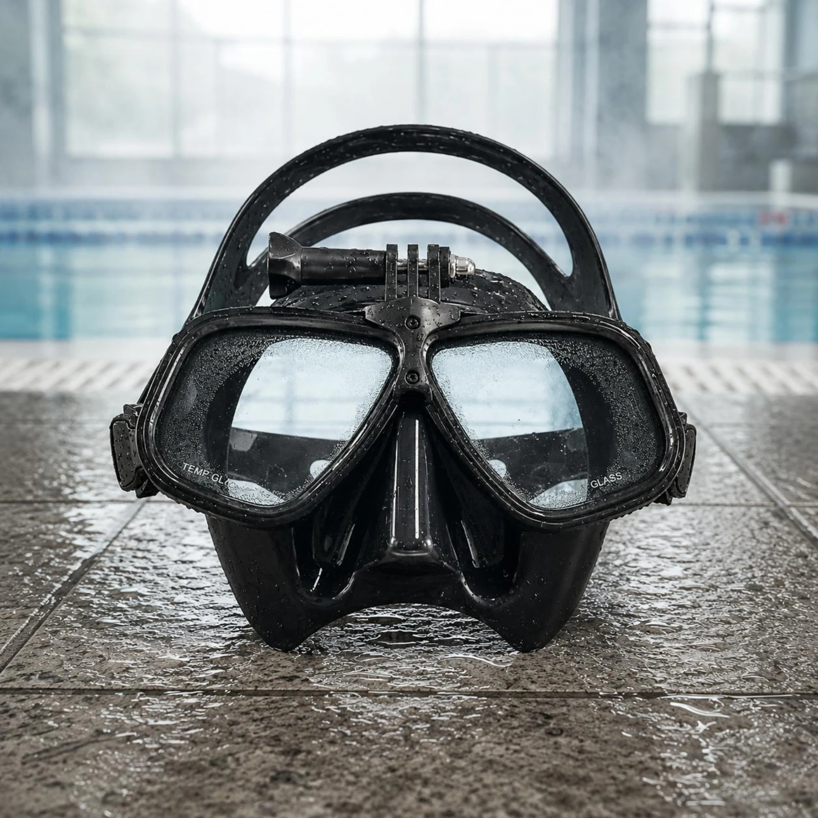 

Snorkeling Low Volume Mask with Anti Fog Two Lens Silicone Skirt Water Sport Accessory for Underwater Exploration