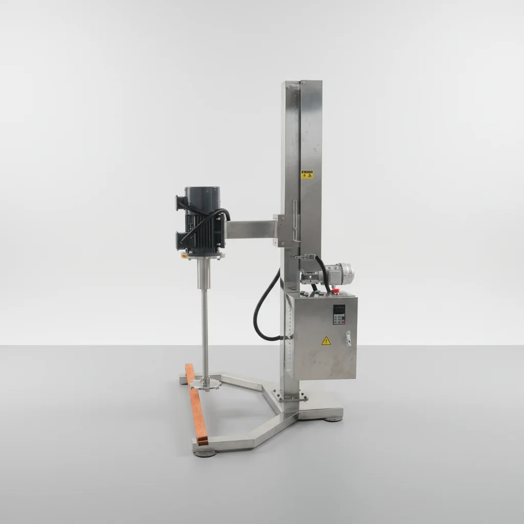 Stainless Steel High Shear Mixer High Speed Disperser 2kW Power for Chemical Creams/Cosmetics/Paint Milling Capability Gear