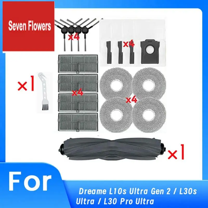 

A84Z-Для Dreame L10s Ultra Gen 2/L30s Ultra/L30 Pro Ultra Робот-пылесос Основная боковая щетка Швабра Фильтр Мешки для пыли