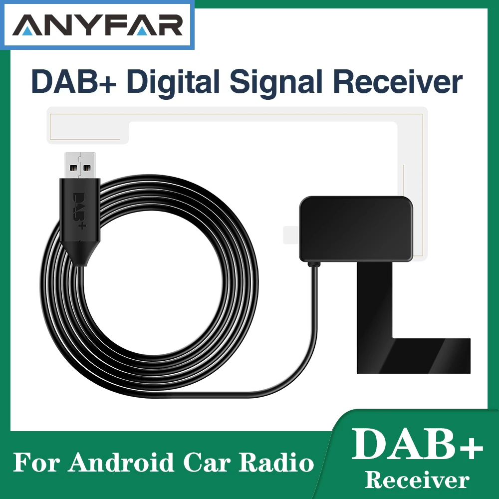 NEW Car DAB+ Box Digital Signal Receiver DAB+ Receiver Antenna Aerial USB Interface Portable For Android Car Radio Stereo