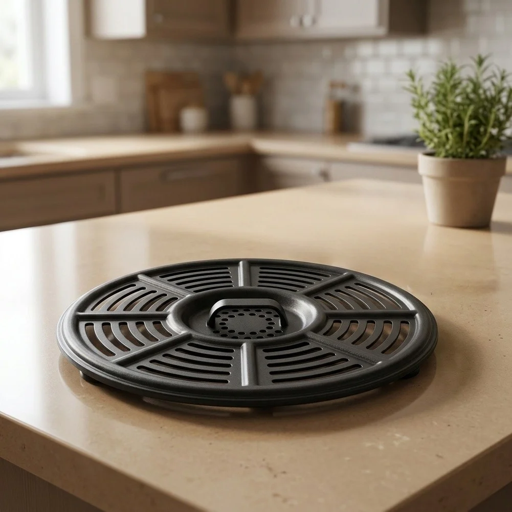 Non-Stick Metal Accessory for Air Fryers Designed to Withstand Repeated High-Heat Cycles During Daily Cooking Tasks