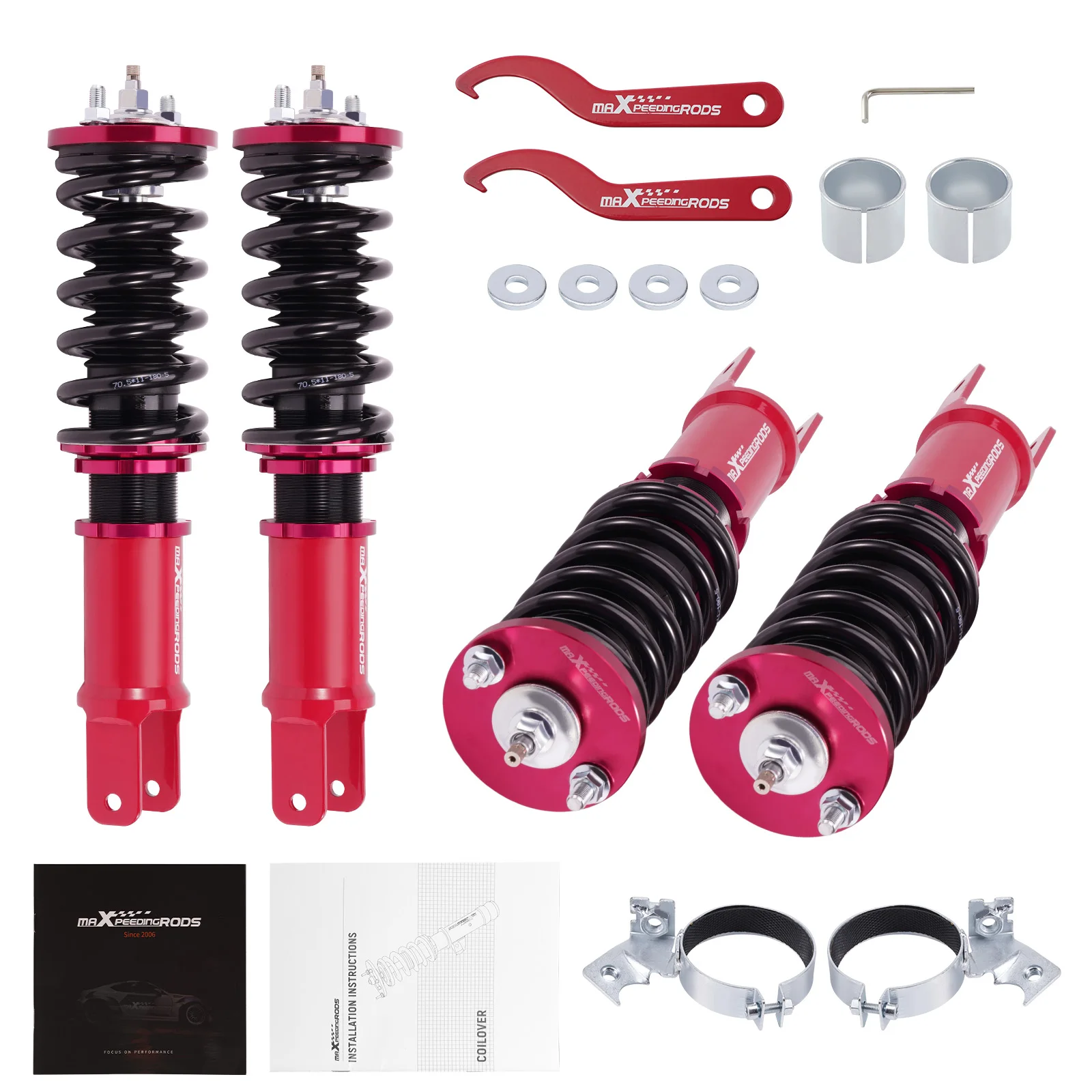 24 Ways Adjustable Damper Coilover Lowering Kit For Honda Civic EJ1 1992-1995 Spring Struts Suspension Shock Absorber Struts