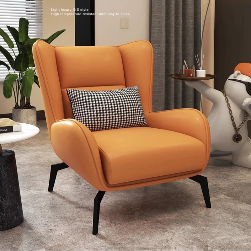 

Italian Minimalist Living Room Chairs Designer Luxury Modern Bedroom Living Room Chairs Single Recliner Poltrona Home Furniture