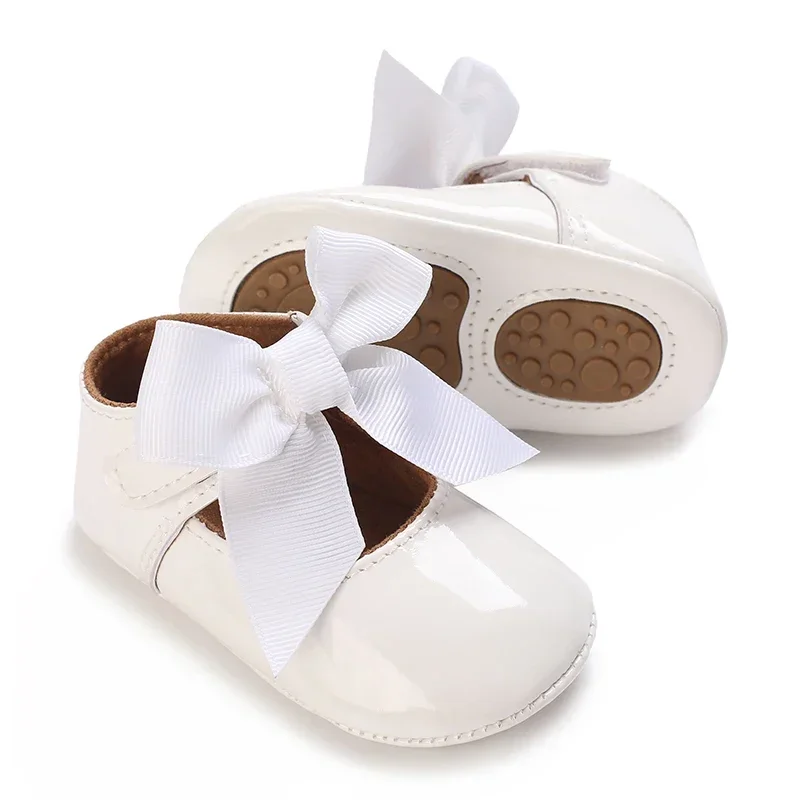 Süße weiße Spitze Baby Mädchen Prinzessin Schuhe Baby Mokassins Moccs Schuhe Schleife Fransen Gummisohlen rutschfeste Schuhe Krippenschuhe – Detail 37