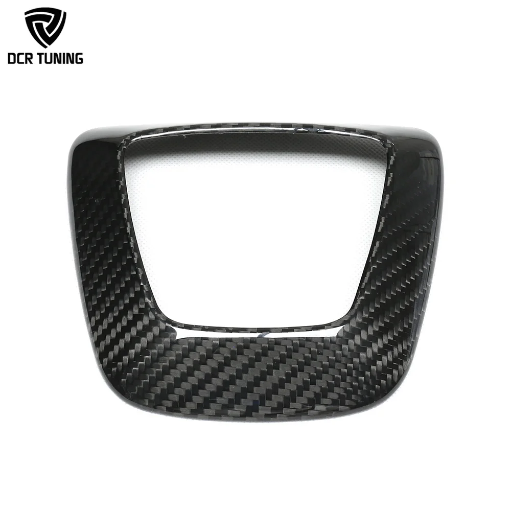 Dry Carbon Fiber Steering Wheel Airbag Top Cover for TESLA MODEL 3 MODEL Y Juniper Stick-On Interiors Shiny/Matte Finish