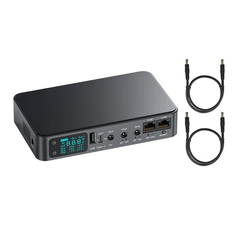 R9JF Easy Carry Uninterruptible Power Sources 9000mAh/10400mAh/18000mAh Multifunction UPS Power Stations for Emergency