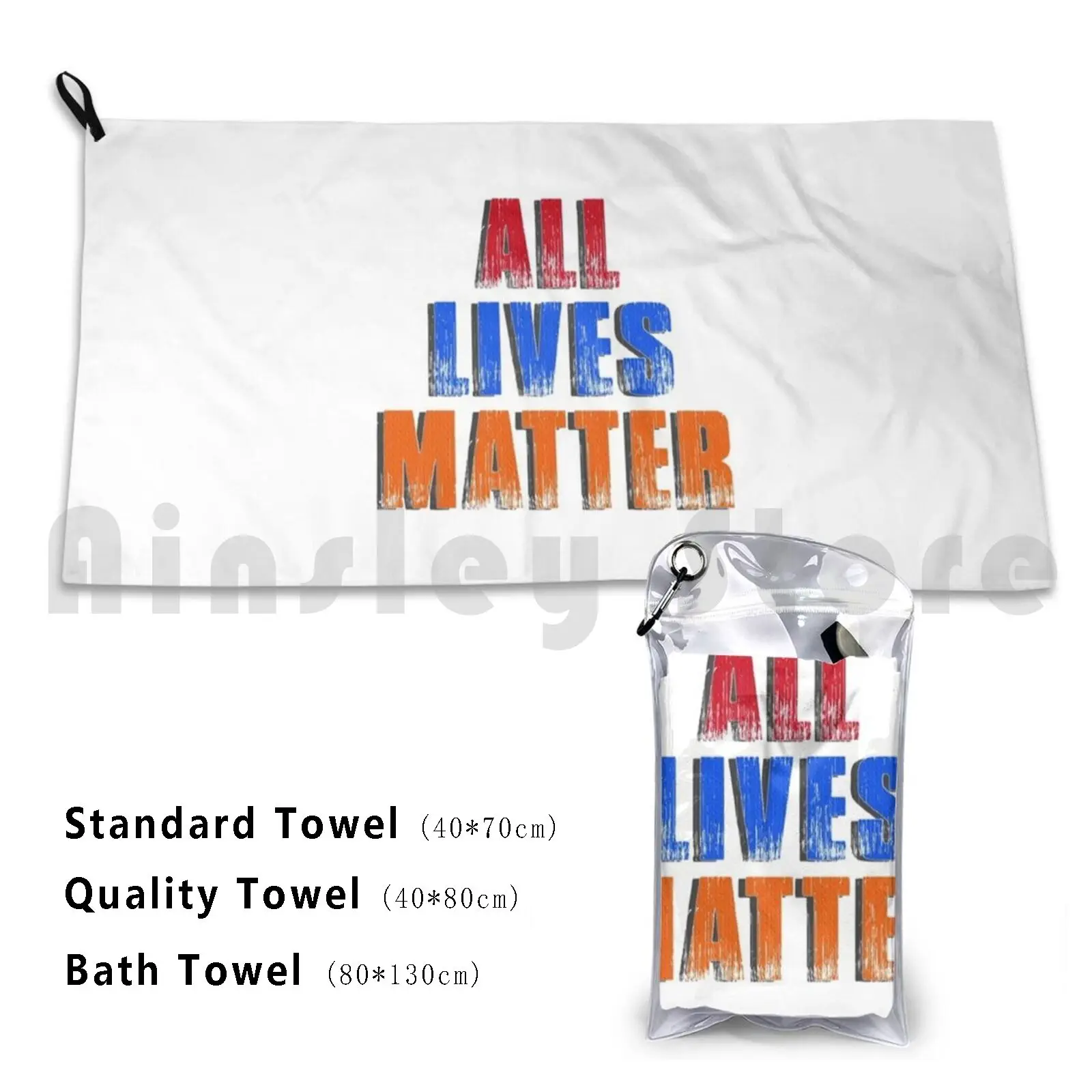 Slogan All Lives Matter 2021 Beach Towel Quick Dry Quality Towel All Lives Matter World Us United States Demonstration