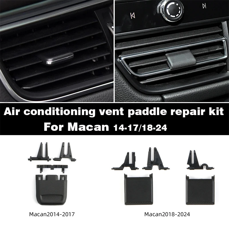

Car Front Rear AC Air Vent Outlet Tab Clip Repair Kit Air Conditioning Paddle For Porsche Macan Cayenne Panamera 911 718 Boxster