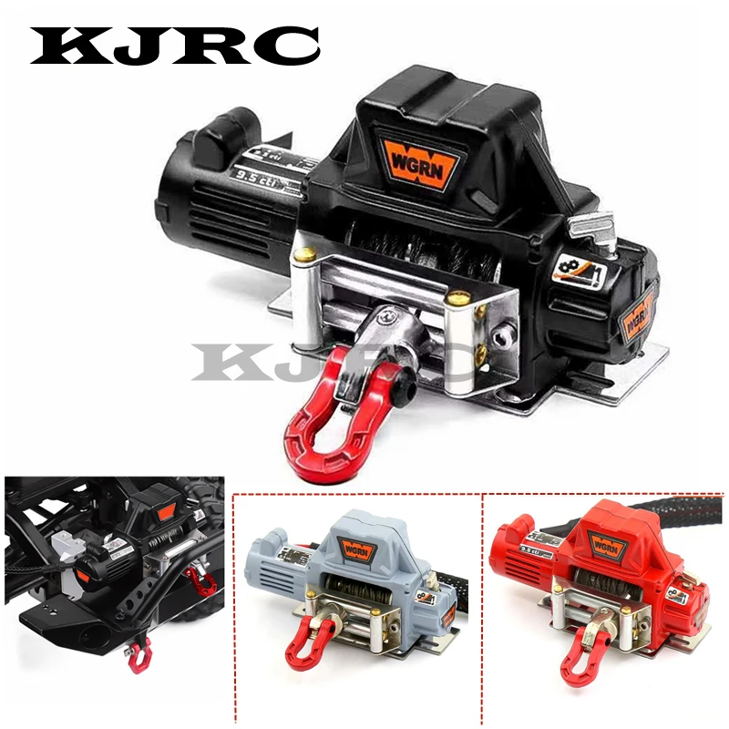 

Metal Front Bumper Electric Self-rescue Winch Wireless Remote Controller Receiver For TRX4 SCX10 D90 90046 REDCAT TAMIYA