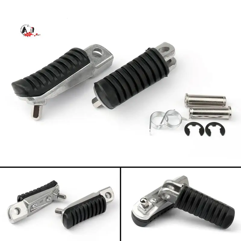 

A10E-Motorcycle Front Footrest Foot Pegs For KAWASAKI NINJA 250 400 650 1000 VERSYS Z1000SX Z750 ER6F ZX6R ZX12R