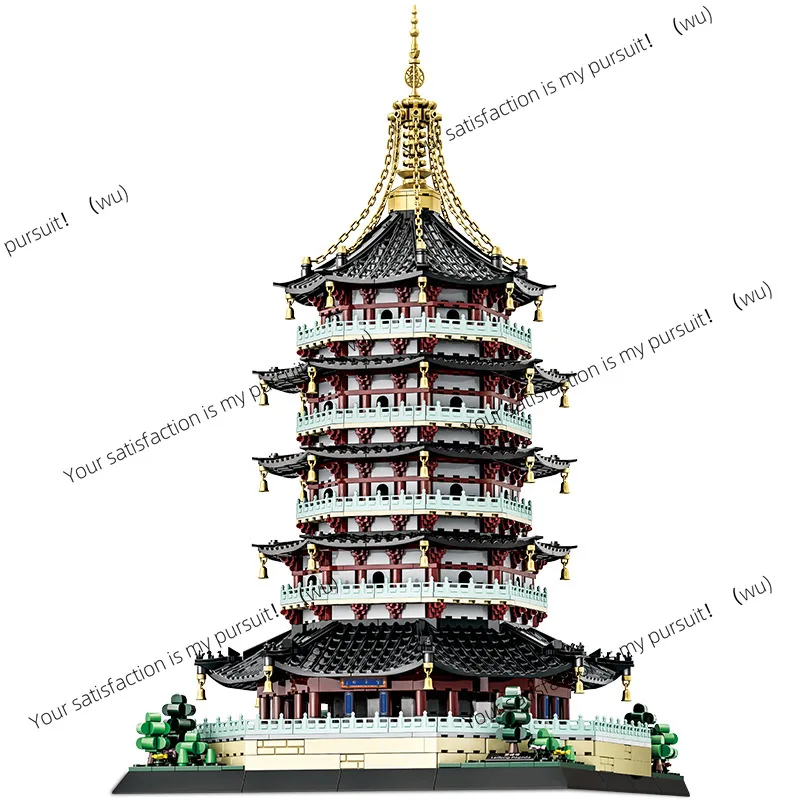 Leifeng Tower, совместимые с мелкими частицами, аксессуары для головоломок в сборе 6236