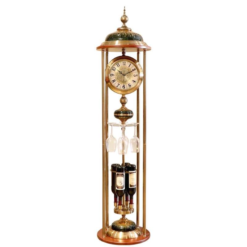 American-Style Large the Grandfather Clock Living Room Mute Luxury Large Clock European-Style Villa Decoration Large Clock