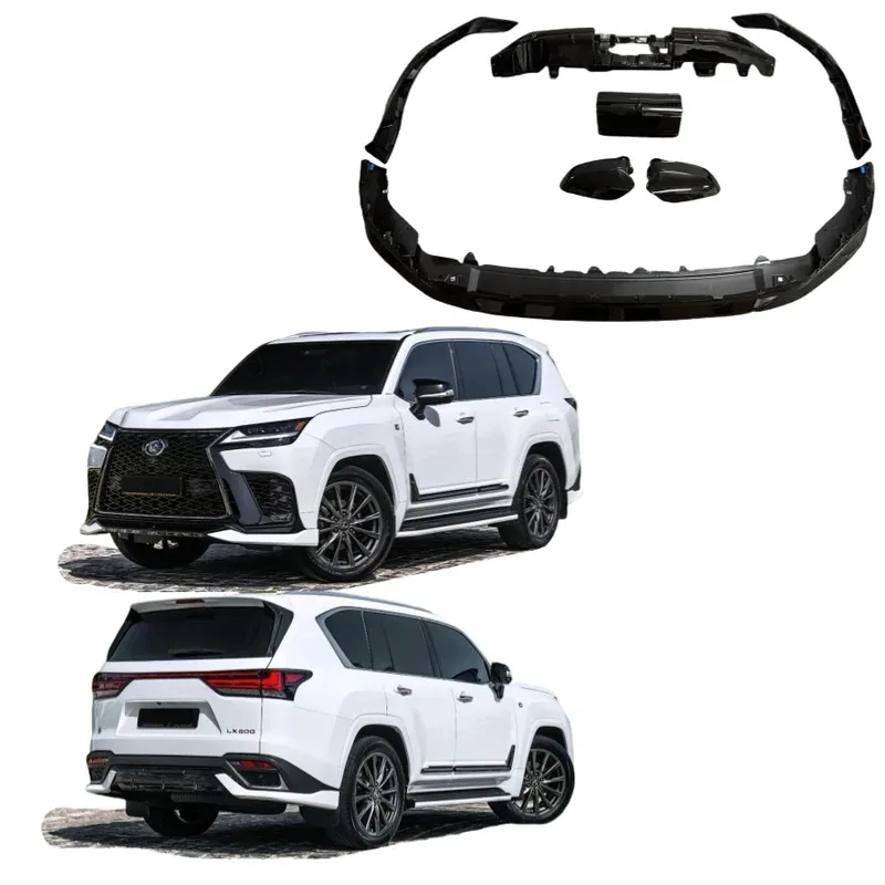 High quality2024 2025 LX Bodykit for  LX600 Upgrade Front Lip Rear Diffuser Side Mirror F Sport Bodykit