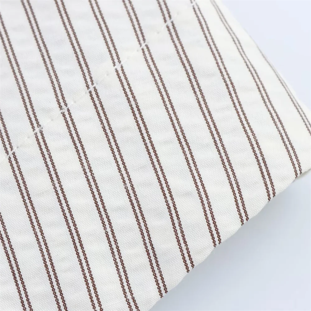 gonna slim fit a vita alta di media lunghezza a righe con decorazione a bottoni, nuova versione standard estiva da donna