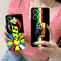 Mobile Rossi Motor Phone Case for Xiaomi Redmi Note 13 12 11 10 9 8 7 6 S A Pro Lite Plus 5G Black Cellphones Cover Smartphone