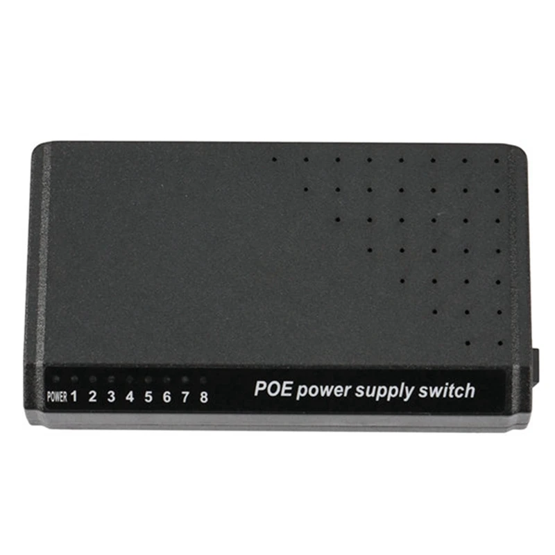 2X 8 Ports 6+2 POE Switch Injector Power Over RJ45 Ethernet Without Power Adapter Family Network System 10/100M