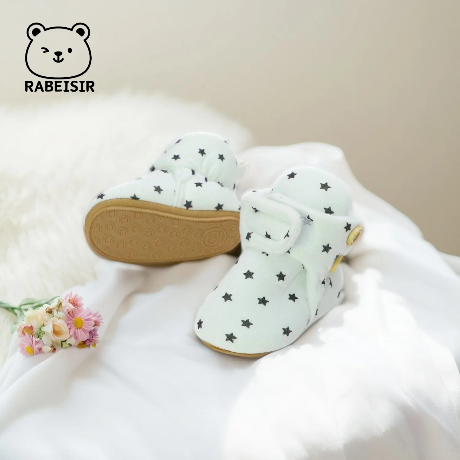 جوارب أرضية للأطفال لخريف وشتاء، أحذية مشي دافئة من القطيفة لحديثي الولادة، أحذية أرضية مضادة للانزلاق للرجال والنساء