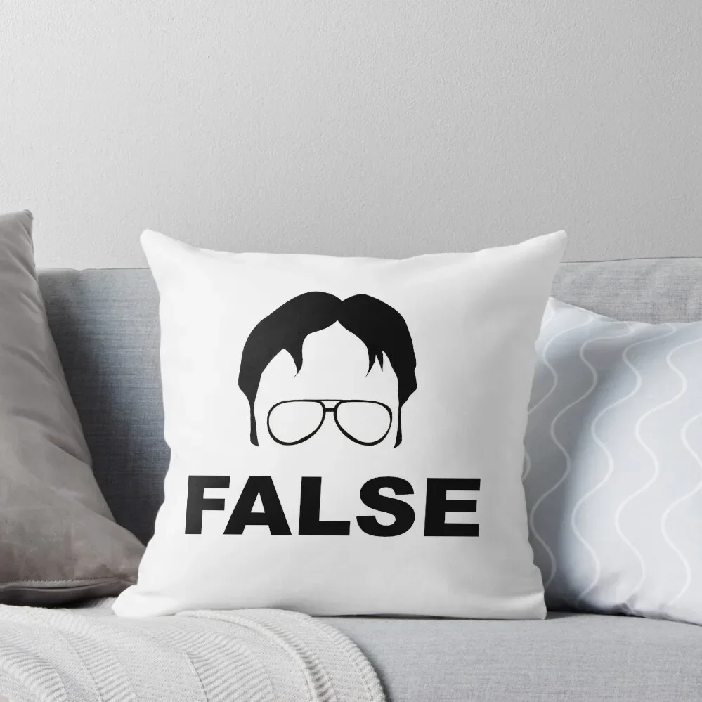 Dwight Schrute False Throw Pillow Cushion Cover Covers For Sofas pillow