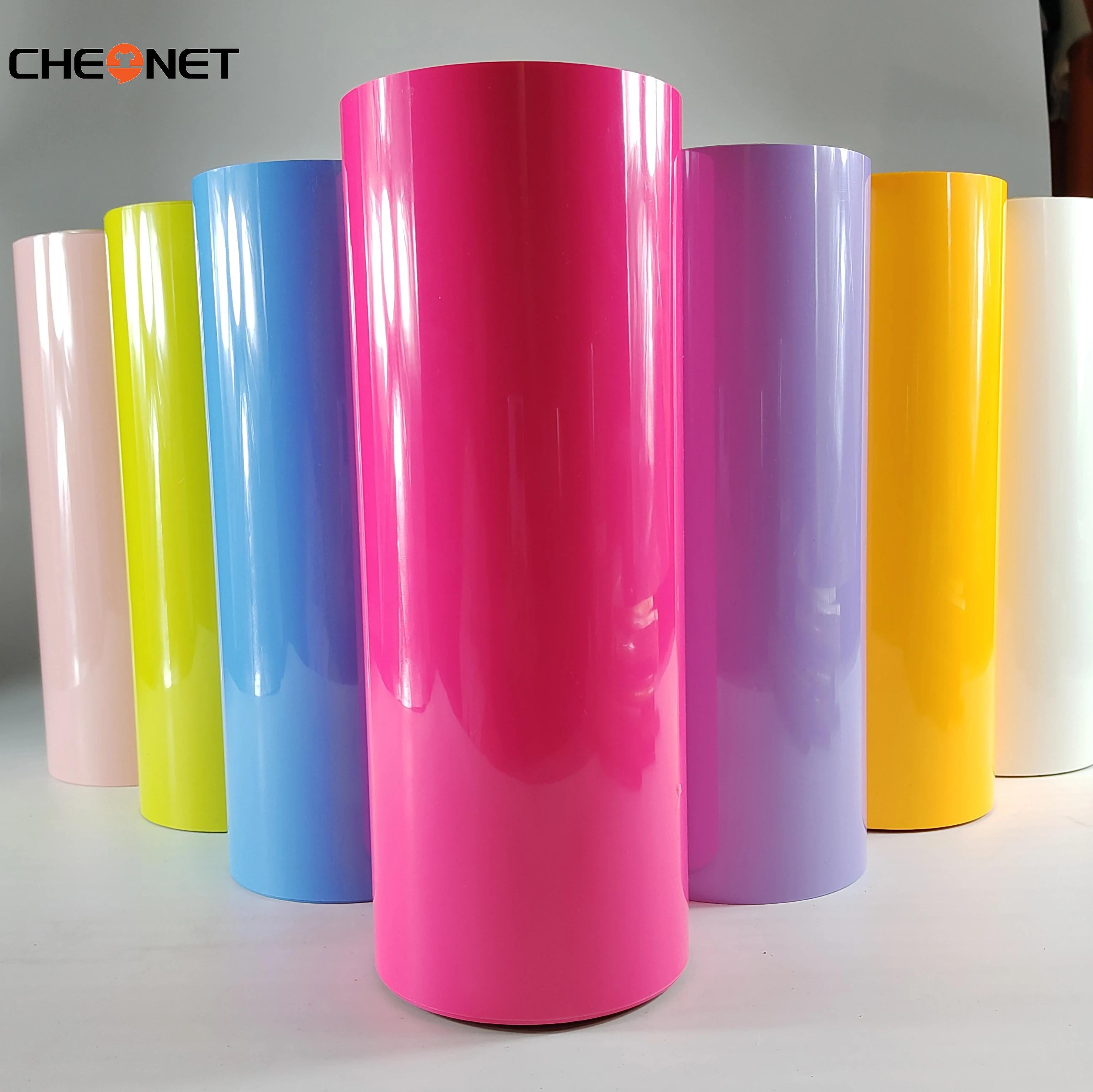 CHEONET HTV ---12"x40"/30.5cmx100cm ECO PU Heat Transfer Vinyl With Sticky Back T-shirt Iron On HTV Film Pattern Press DIY Craft